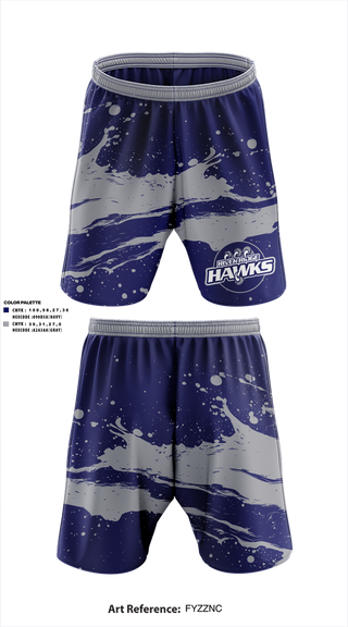 Athletic Shorts With Pockets, Hawks, , Teamtime, Team time, sublimation, custom sports apparel, team uniforms, spirit wear, spiritwear, sports uniforms, custom shirts, team store, custom team store, fundraiser sports, apparel fundraiser