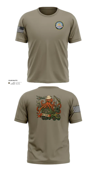 Short Sleeve Performance Shirt, Navy Cargo Handling Battalion One, Navy, Teamtime, Team time, sublimation, custom sports apparel, team uniforms, spirit wear, spiritwear, sports uniforms, custom shirts, team store, custom team store, fundraiser sports, apparel fundraiser