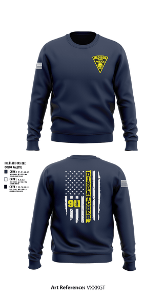Crew Neck Sweatshirt, Madison Township, Police, Teamtime, Team time, sublimation, custom sports apparel, team uniforms, spirit wear, spiritwear, sports uniforms, custom shirts, team store, custom team store, fundraiser sports, apparel fundraiser