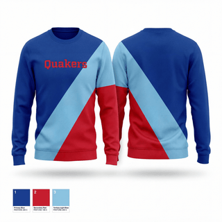 Crew Neck Sweatshirt, Quakers, Wrestling, Teamtime, Team time, sublimation, custom sports apparel, team uniforms, spirit wear, spiritwear, sports uniforms, custom shirts, team store, custom team store, fundraiser sports, apparel fundraiser