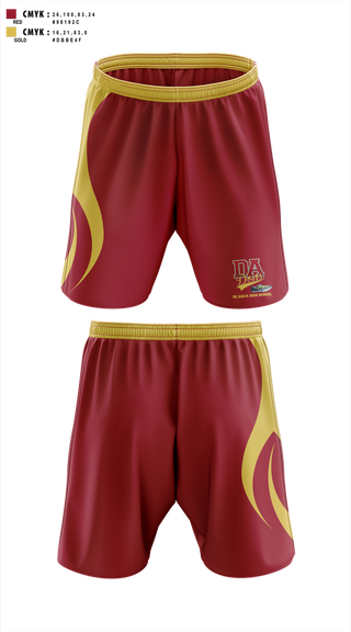 Athletic Shorts With Pockets, De Anza High School, Spirit Store, Teamtime, Team time, sublimation, custom sports apparel, team uniforms, spirit wear, spiritwear, sports uniforms, custom shirts, team store, custom team store, fundraiser sports, apparel fundraiser