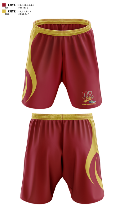 De Anza High School 76692398 Athletic Shorts With Pockets - 2