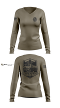 118th Military Police Battalion 20415597 Women's Long Sleeve V-neck Shirt - 3