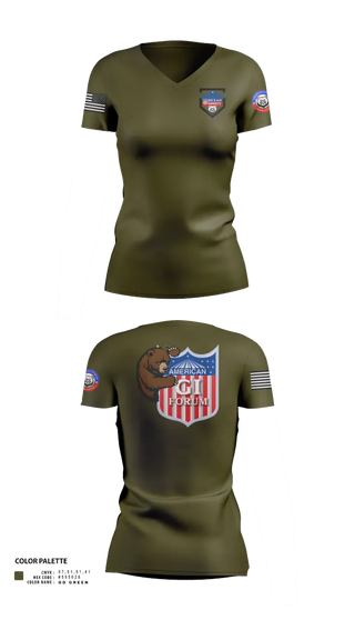 Womens Short Sleeve Vneck Shirt, Agif board, Army, Teamtime, Team time, sublimation, custom sports apparel, team uniforms, spirit wear, spiritwear, sports uniforms, custom shirts, team store, custom team store, fundraiser sports, apparel fundraiser