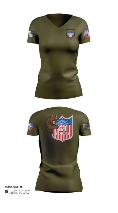Agif board 96601828 Women's Short Sleeve V-neck Shirt - 103