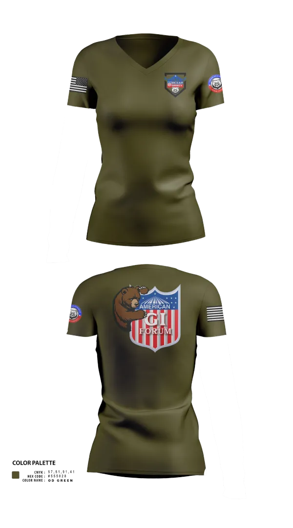 Womens Short Sleeve Vneck Shirt, Agif board, Army, Teamtime, Team time, sublimation, custom sports apparel, team uniforms, spirit wear, spiritwear, sports uniforms, custom shirts, team store, custom team store, fundraiser sports, apparel fundraiser
