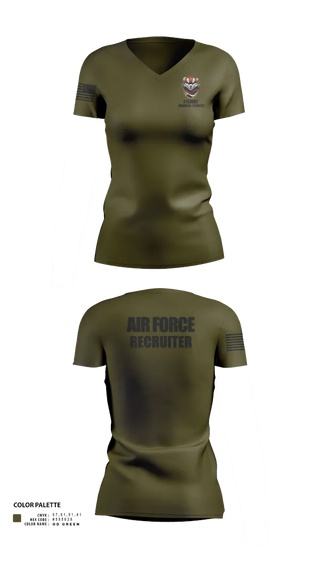 Womens Short Sleeve Vneck Shirt, 336 RCS F Flight, , Teamtime, Team time, sublimation, custom sports apparel, team uniforms, spirit wear, spiritwear, sports uniforms, custom shirts, team store, custom team store, fundraiser sports, apparel fundraiser
