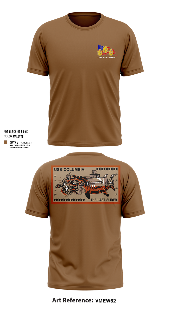 Short Sleeve Performance Shirt, USS Columbia, , Teamtime, Team time, sublimation, custom sports apparel, team uniforms, spirit wear, spiritwear, sports uniforms, custom shirts, team store, custom team store, fundraiser sports, apparel fundraiser