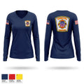 Church Hill Fire Department 74444254 Women's Long Sleeve V-neck Shirt - 1