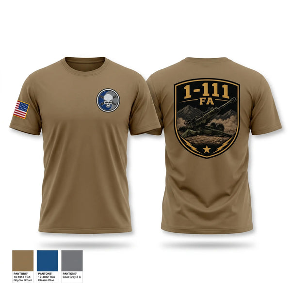 Old School Cotton Feel Shirt, 1-111FA C BTRY, Army, Teamtime, Team time, sublimation, custom sports apparel, team uniforms, spirit wear, spiritwear, sports uniforms, custom shirts, team store, custom team store, fundraiser sports, apparel fundraiser