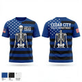 Cedar City Police Department 94000594 Old School Cotton Feel Shirt - 1