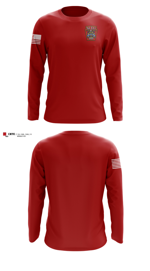 Long Sleeve Performance Shirt, New Centerville & Rural Volunteer Fire Company, Fire Department, Teamtime, Team time, sublimation, custom sports apparel, team uniforms, spirit wear, spiritwear, sports uniforms, custom shirts, team store, custom team store, fundraiser sports, apparel fundraiser