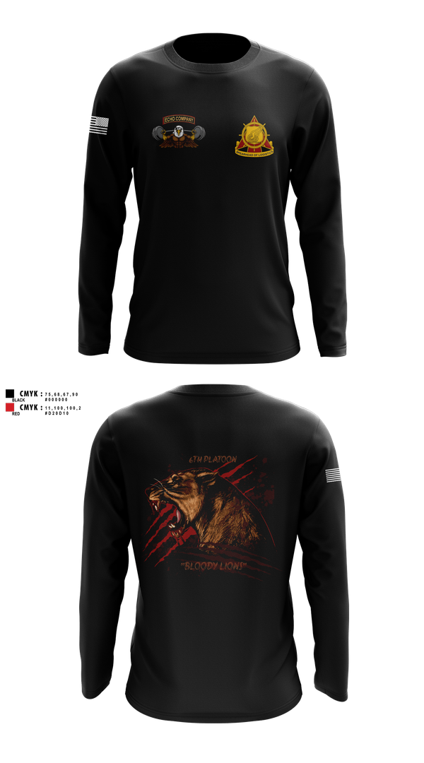 Long Sleeve Performance Shirt, Echo Company, , Teamtime, Team time, sublimation, custom sports apparel, team uniforms, spirit wear, spiritwear, sports uniforms, custom shirts, team store, custom team store, fundraiser sports, apparel fundraiser