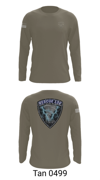 Long Sleeve Performance Shirt, Rescue 136, Fire Department, Teamtime, Team time, sublimation, custom sports apparel, team uniforms, spirit wear, spiritwear, sports uniforms, custom shirts, team store, custom team store, fundraiser sports, apparel fundraiser