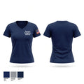 Hartford Firefighters Retirees Women's Short Sleeve V-neck Shirt - 1