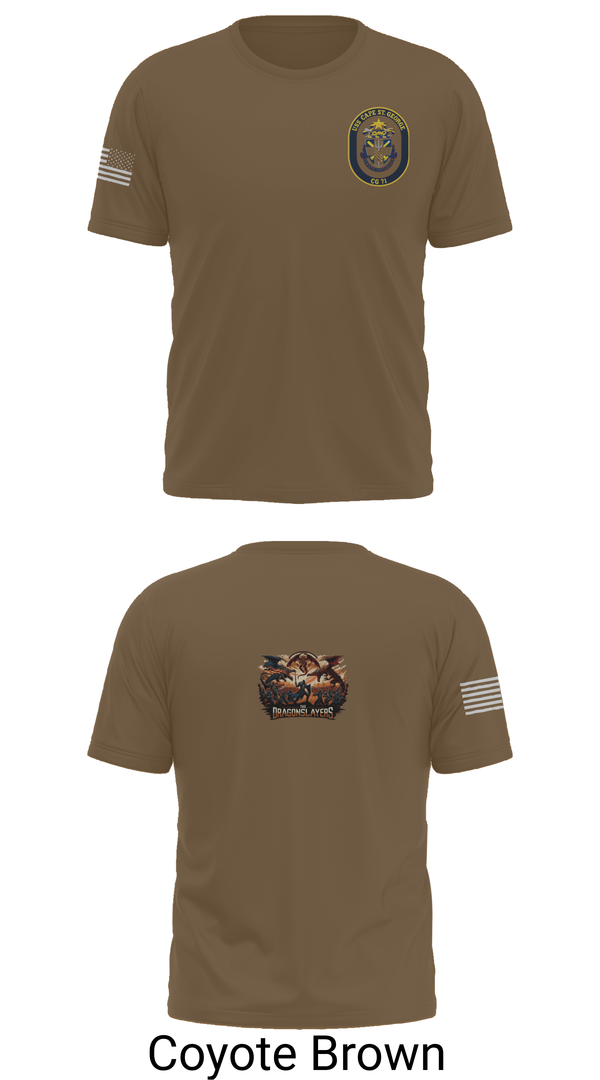 Old School Cotton Feel Shirt, USS CAPE ST. GEORGE, , Teamtime, Team time, sublimation, custom sports apparel, team uniforms, spirit wear, spiritwear, sports uniforms, custom shirts, team store, custom team store, fundraiser sports, apparel fundraiser