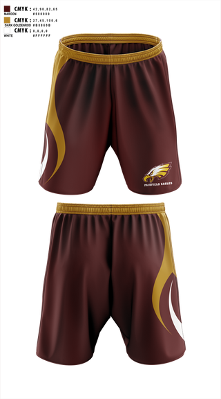 Athletic Shorts With Pockets, Fairfield Eagles, Spirit Store, Teamtime, Team time, sublimation, custom sports apparel, team uniforms, spirit wear, spiritwear, sports uniforms, custom shirts, team store, custom team store, fundraiser sports, apparel fundraiser