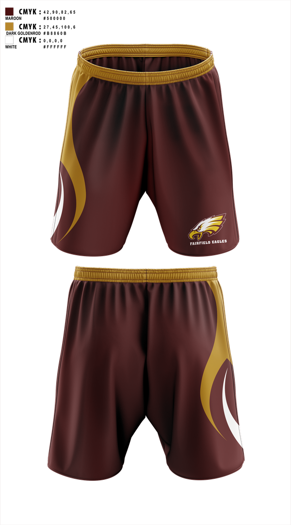 Athletic Shorts With Pockets, Fairfield Eagles, Spirit Store, Teamtime, Team time, sublimation, custom sports apparel, team uniforms, spirit wear, spiritwear, sports uniforms, custom shirts, team store, custom team store, fundraiser sports, apparel fundraiser