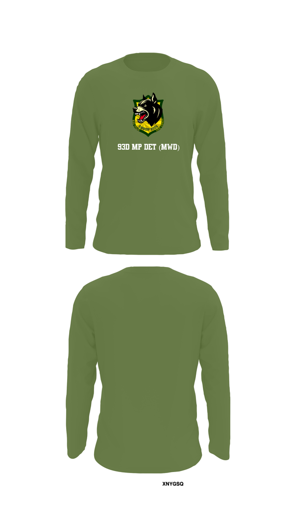 Long Sleeve Performance Shirt, 93D MP DET (MWD), , Teamtime, Team time, sublimation, custom sports apparel, team uniforms, spirit wear, spiritwear, sports uniforms, custom shirts, team store, custom team store, fundraiser sports, apparel fundraiser