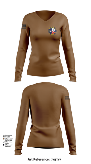 Womens Long Sleeve Vneck Shirt, Texas Division, , Teamtime, Team time, sublimation, custom sports apparel, team uniforms, spirit wear, spiritwear, sports uniforms, custom shirts, team store, custom team store, fundraiser sports, apparel fundraiser