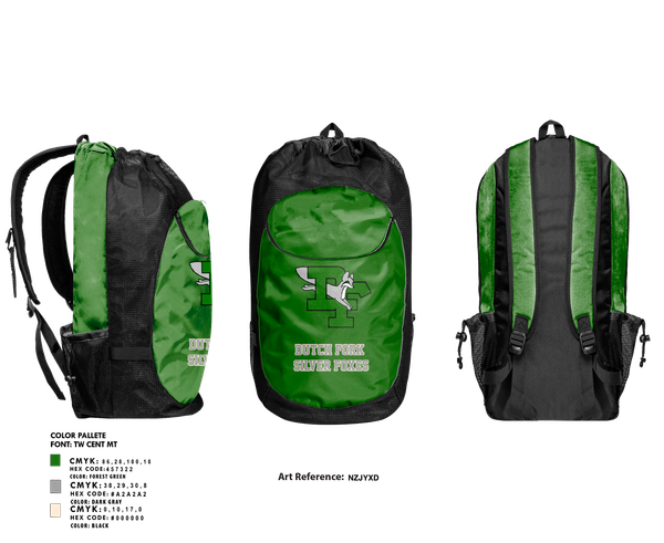 Gear Bag, Dutch Fork Silver Foxes, , Teamtime, Team time, sublimation, custom sports apparel, team uniforms, spirit wear, spiritwear, sports uniforms, custom shirts, team store, custom team store, fundraiser sports, apparel fundraiser
