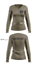 Bravo Company, 401st Cyber Battalion 75539801 Women's Long Sleeve V-neck Shirt - 8