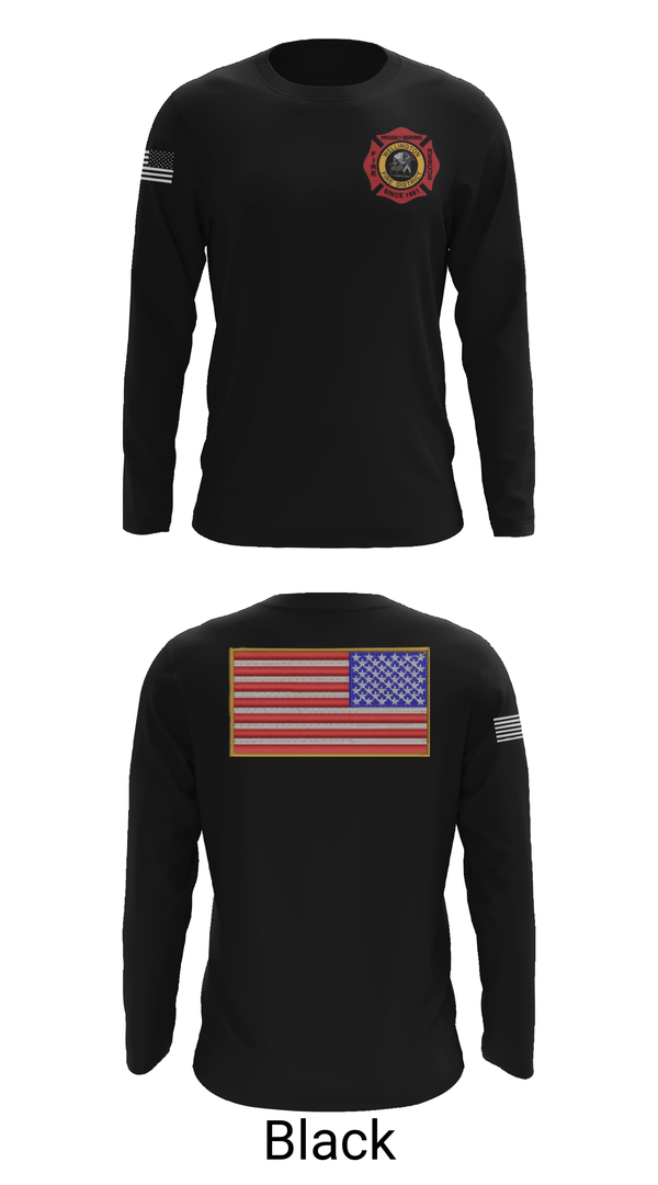 Long Sleeve Performance Shirt, Wellington Fire District, Fire Department, Teamtime, Team time, sublimation, custom sports apparel, team uniforms, spirit wear, spiritwear, sports uniforms, custom shirts, team store, custom team store, fundraiser sports, apparel fundraiser