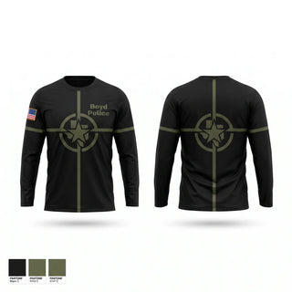 Long Sleeve Performance Shirt, Boyd Police, Police, Teamtime, Team time, sublimation, custom sports apparel, team uniforms, spirit wear, spiritwear, sports uniforms, custom shirts, team store, custom team store, fundraiser sports, apparel fundraiser