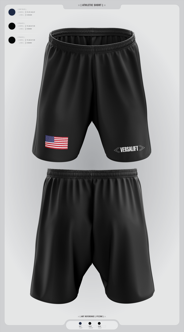 Athletic Shorts With Pockets, Versalift, , Teamtime, Team time, sublimation, custom sports apparel, team uniforms, spirit wear, spiritwear, sports uniforms, custom shirts, team store, custom team store, fundraiser sports, apparel fundraiser