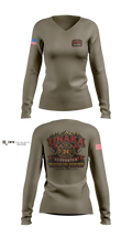 Unaka Volunteer Fire Department Women's Long Sleeve V-neck Shirt - 3