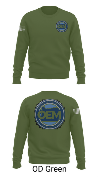 Crew Neck Sweatshirt, Oregon Emergency Management, Police, Teamtime, Team time, sublimation, custom sports apparel, team uniforms, spirit wear, spiritwear, sports uniforms, custom shirts, team store, custom team store, fundraiser sports, apparel fundraiser