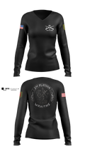 2nd PLT, C co, 1-63 AR BN Women's Long Sleeve V-neck Shirt - 7