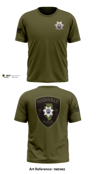 Short Sleeve Performance Shirt, Nashville Police Department, IL, Police, Teamtime, Team time, sublimation, custom sports apparel, team uniforms, spirit wear, spiritwear, sports uniforms, custom shirts, team store, custom team store, fundraiser sports, apparel fundraiser