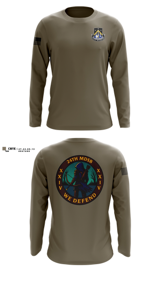 Long Sleeve Performance Shirt, 24TH MDSB, Army, Teamtime, Team time, sublimation, custom sports apparel, team uniforms, spirit wear, spiritwear, sports uniforms, custom shirts, team store, custom team store, fundraiser sports, apparel fundraiser