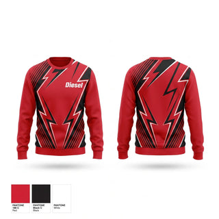 Crew Neck Sweatshirt, Diesel, Softball, Teamtime, Team time, sublimation, custom sports apparel, team uniforms, spirit wear, spiritwear, sports uniforms, custom shirts, team store, custom team store, fundraiser sports, apparel fundraiser