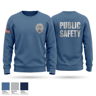 Crew Neck Sweatshirt, Mercy Public Safety, Police, Teamtime, Team time, sublimation, custom sports apparel, team uniforms, spirit wear, spiritwear, sports uniforms, custom shirts, team store, custom team store, fundraiser sports, apparel fundraiser