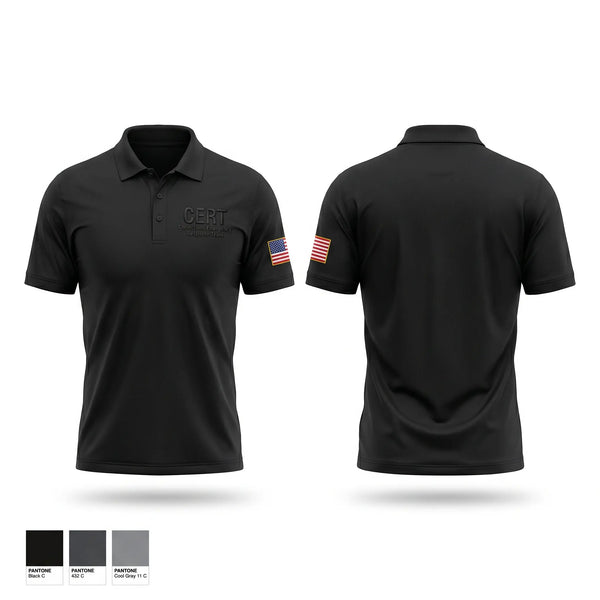 Short Sleeve Performance Polo, CERT: Corrections Emergency Response Team, Police, Teamtime, Team time, sublimation, custom sports apparel, team uniforms, spirit wear, spiritwear, sports uniforms, custom shirts, team store, custom team store, fundraiser sports, apparel fundraiser