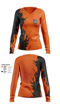 Foxes Fastpitch Women's Long Sleeve V-neck Shirt - 2