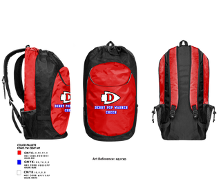 Gear Bag, Derby Pop Warner Cheer, Cheer, Teamtime, Team time, sublimation, custom sports apparel, team uniforms, spirit wear, spiritwear, sports uniforms, custom shirts, team store, custom team store, fundraiser sports, apparel fundraiser