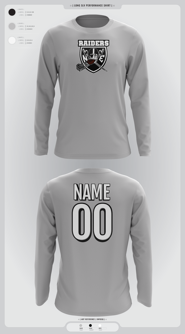 Long Sleeve Performance Shirt, NE Raiders, , Teamtime, Team time, sublimation, custom sports apparel, team uniforms, spirit wear, spiritwear, sports uniforms, custom shirts, team store, custom team store, fundraiser sports, apparel fundraiser