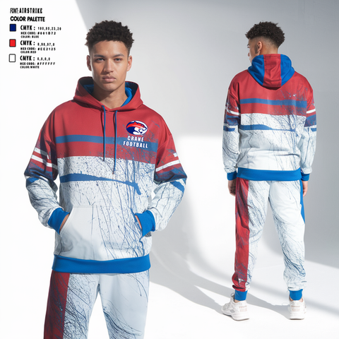 Hoodie, Crane Medical Preparatory High School Football, , Teamtime, Team time, sublimation, custom sports apparel, team uniforms, spirit wear, spiritwear, sports uniforms, custom shirts, team store, custom team store, fundraiser sports, apparel fundraiser