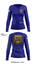 Branchburg Police Department 52082657 Women's Long Sleeve V-neck Shirt - 15