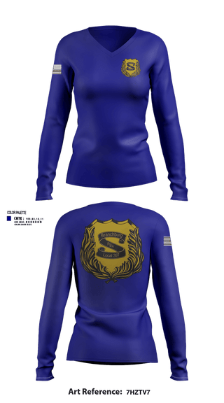 Womens Long Sleeve Vneck Shirt, Branchburg Police Department, Police, Teamtime, Team time, sublimation, custom sports apparel, team uniforms, spirit wear, spiritwear, sports uniforms, custom shirts, team store, custom team store, fundraiser sports, apparel fundraiser