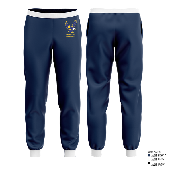 Joggers, Barrington High School Gymnastics, Spirit Store, Teamtime, Team time, sublimation, custom sports apparel, team uniforms, spirit wear, spiritwear, sports uniforms, custom shirts, team store, custom team store, fundraiser sports, apparel fundraiser