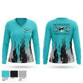 Moonlight dressage 2054267 Women's Long Sleeve V-neck Shirt - 1