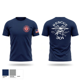 Short Sleeve Performance Shirt, Rescue 301, Fire Department, Teamtime, Team time, sublimation, custom sports apparel, team uniforms, spirit wear, spiritwear, sports uniforms, custom shirts, team store, custom team store, fundraiser sports, apparel fundraiser