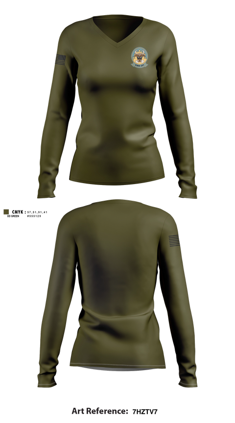 Womens Long Sleeve Vneck Shirt, Vmm-261, Marines, Teamtime, Team time, sublimation, custom sports apparel, team uniforms, spirit wear, spiritwear, sports uniforms, custom shirts, team store, custom team store, fundraiser sports, apparel fundraiser