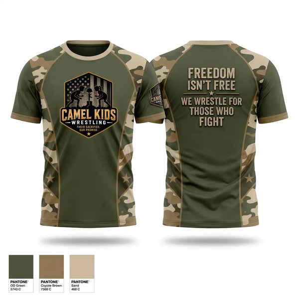Short Sleeve Performance Shirt, Camel kids 2026, Wrestling, Teamtime, Team time, sublimation, custom sports apparel, team uniforms, spirit wear, spiritwear, sports uniforms, custom shirts, team store, custom team store, fundraiser sports, apparel fundraiser