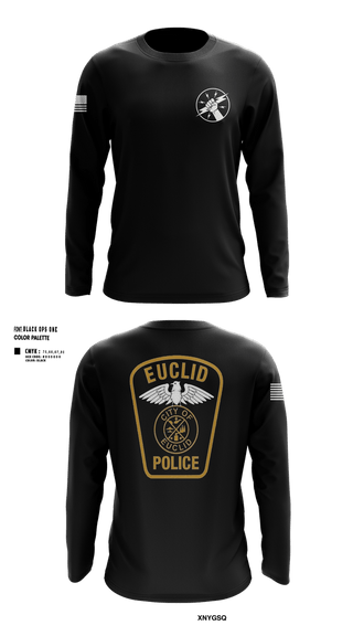 Long Sleeve Performance Shirt, Euclid Police Traffic Unit, Police, Teamtime, Team time, sublimation, custom sports apparel, team uniforms, spirit wear, spiritwear, sports uniforms, custom shirts, team store, custom team store, fundraiser sports, apparel fundraiser