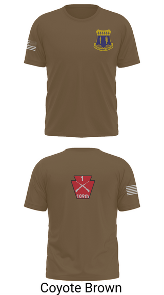 Old School Cotton Feel Shirt, A co 1/109, National Guard, Teamtime, Team time, sublimation, custom sports apparel, team uniforms, spirit wear, spiritwear, sports uniforms, custom shirts, team store, custom team store, fundraiser sports, apparel fundraiser